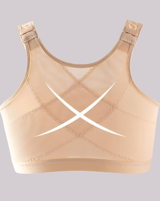 Reggiseno sollevante anti-slogamento con chiusura frontale