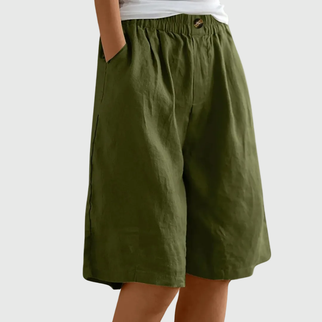 Pantaloncini ampi con vita elasticizzata