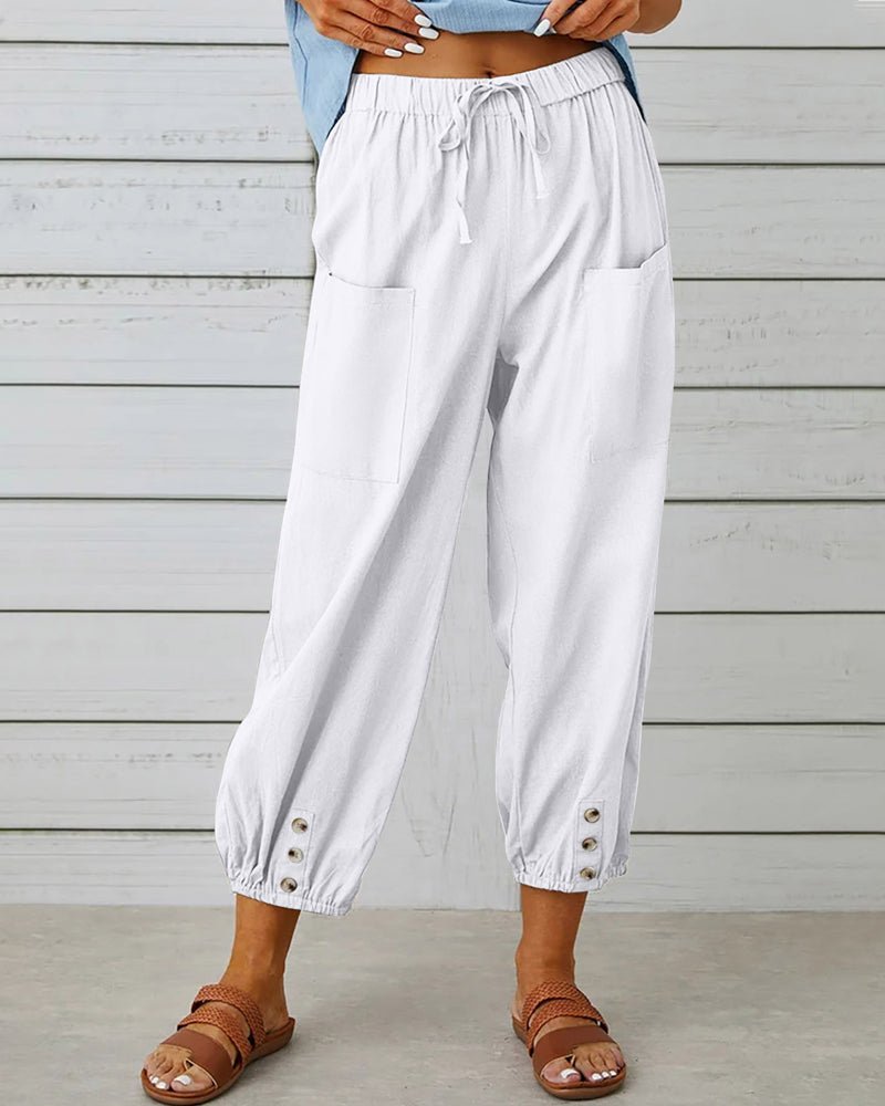 Pantaloni con vita comoda