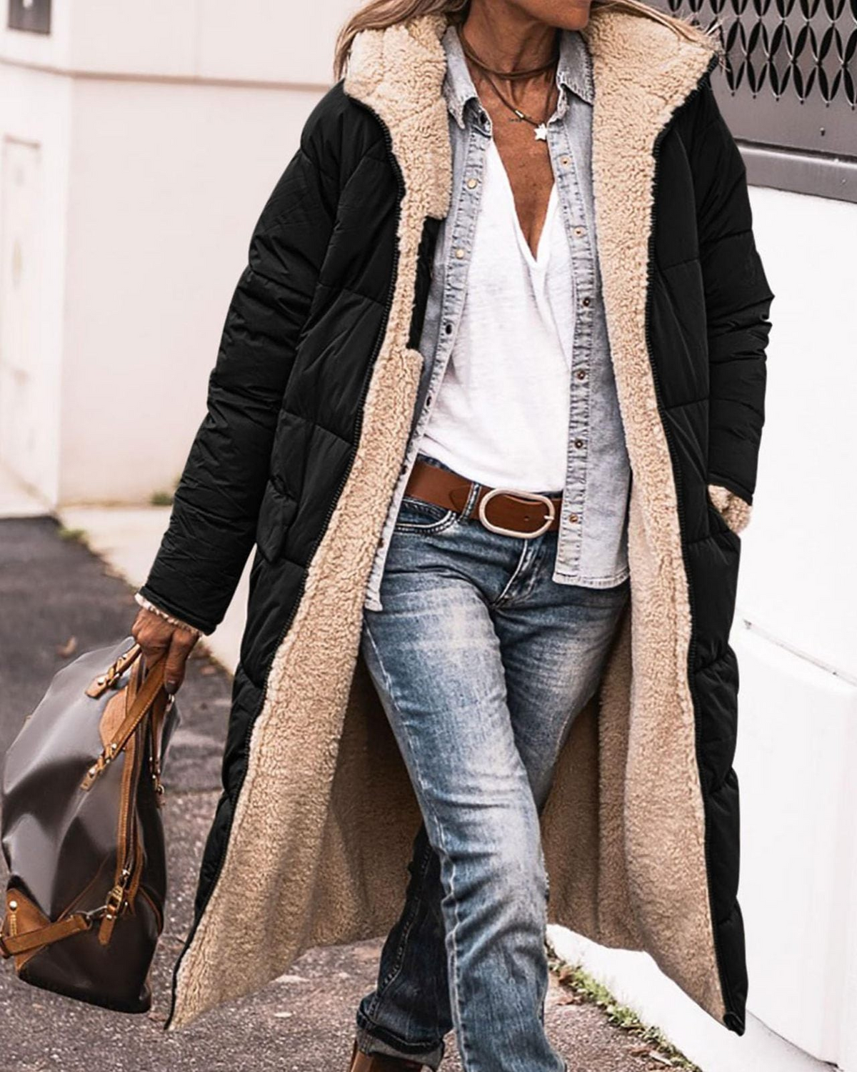 Manteau réversible de saison
