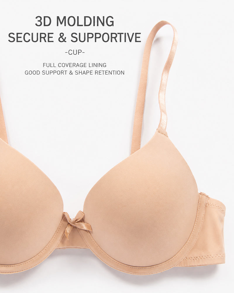 Sostenidor push-up còmode sense costures de talla gran amb llaç