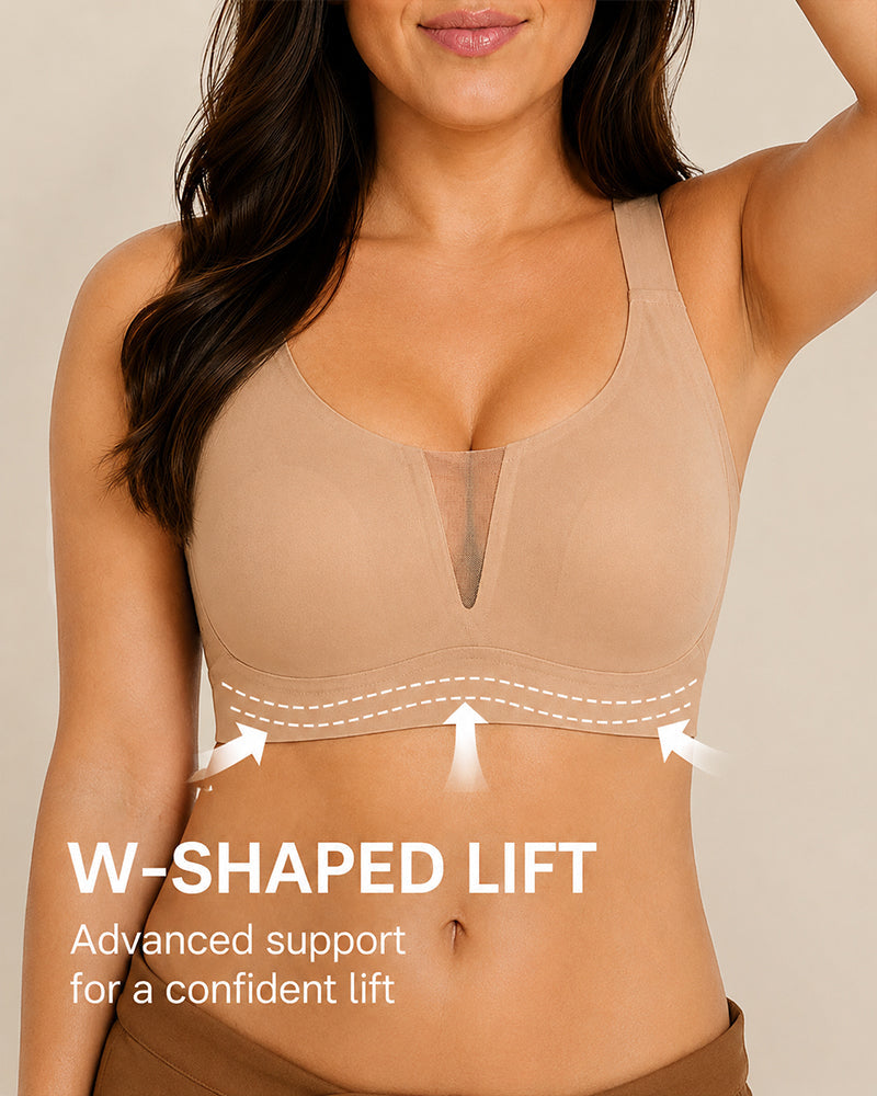 Soutien-gorge grande taille sans coutures, confortable, à bonnet plein et maintien intégré