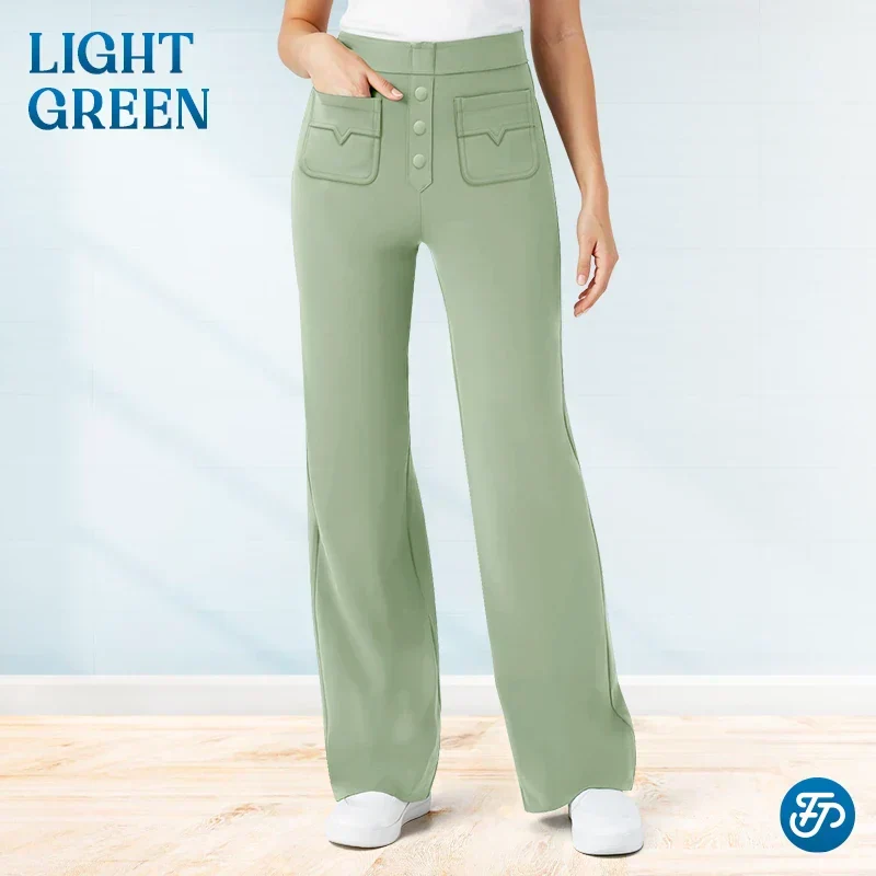 Pantalons elàstics de talp alta per a dona