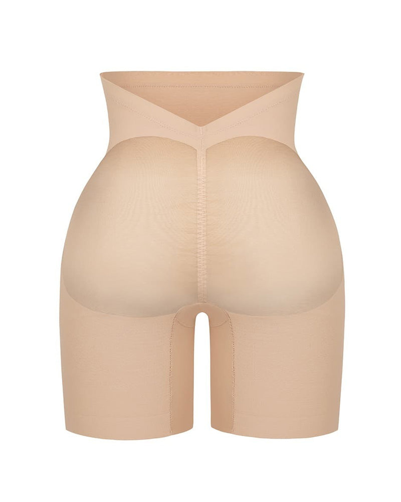 Pantalons curts de xarxa ajustats per a dona, amb cintura baixa, que aplanen l'abdomen i modelen les cames, l'esquena i els gluts