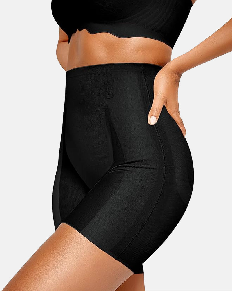 Shorts modeladors de dona de cintura alta, sense costures, que arrenquen la panxa, realcen els gluts i són transpirables