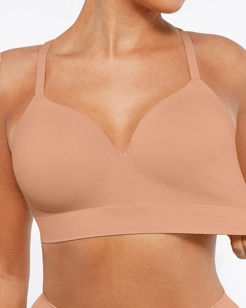 Reggiseno push-up coprente senza arosse e senza cuciture