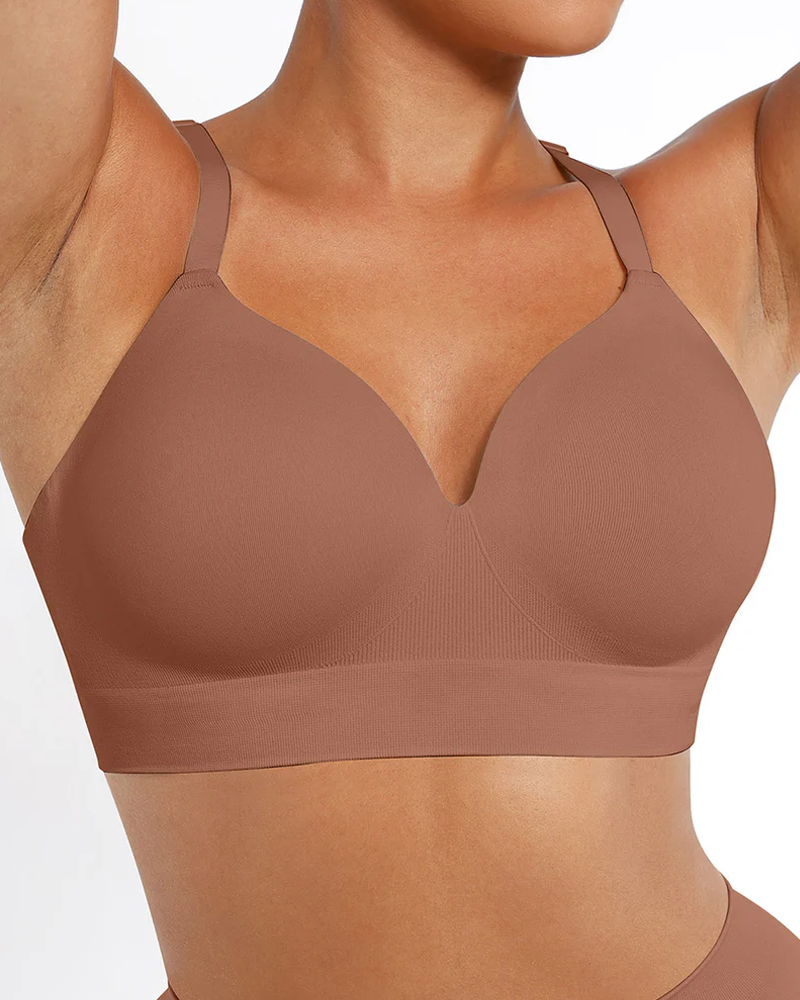 Reggiseno push-up coprente senza arosse e senza cuciture