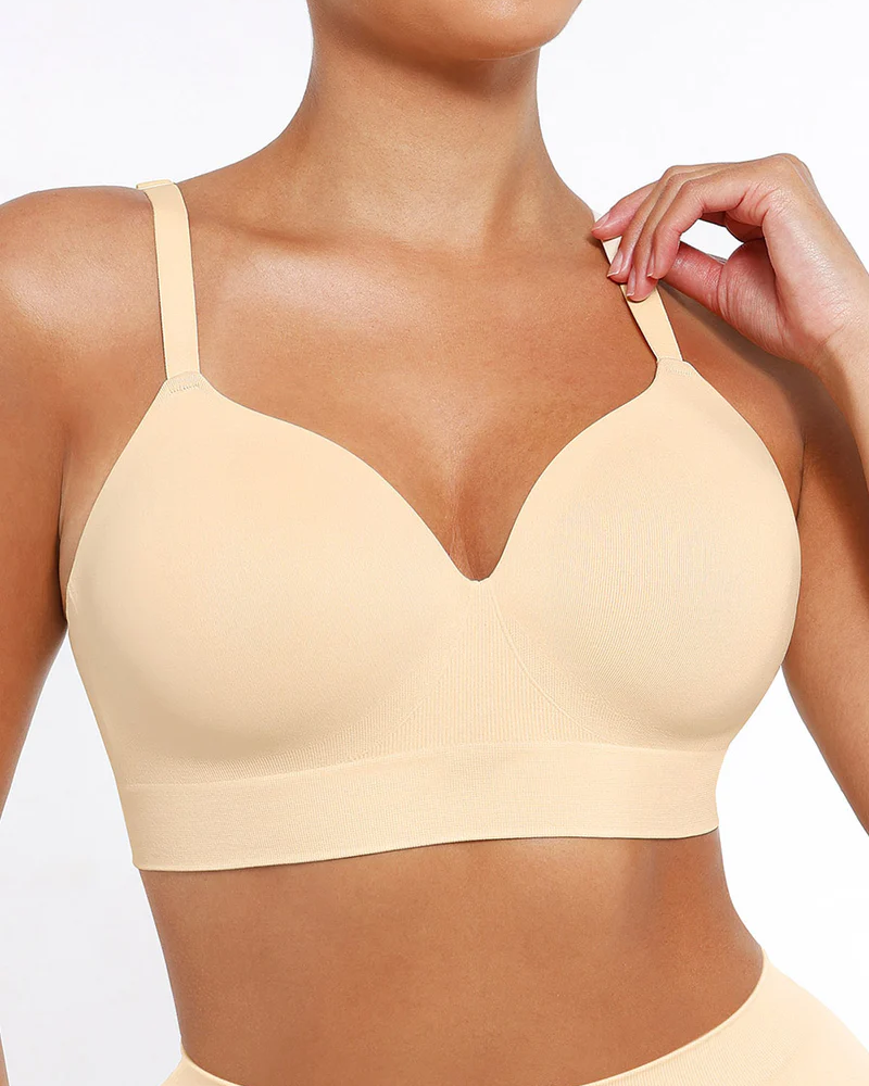 Reggiseno push-up coprente senza arosse e senza cuciture