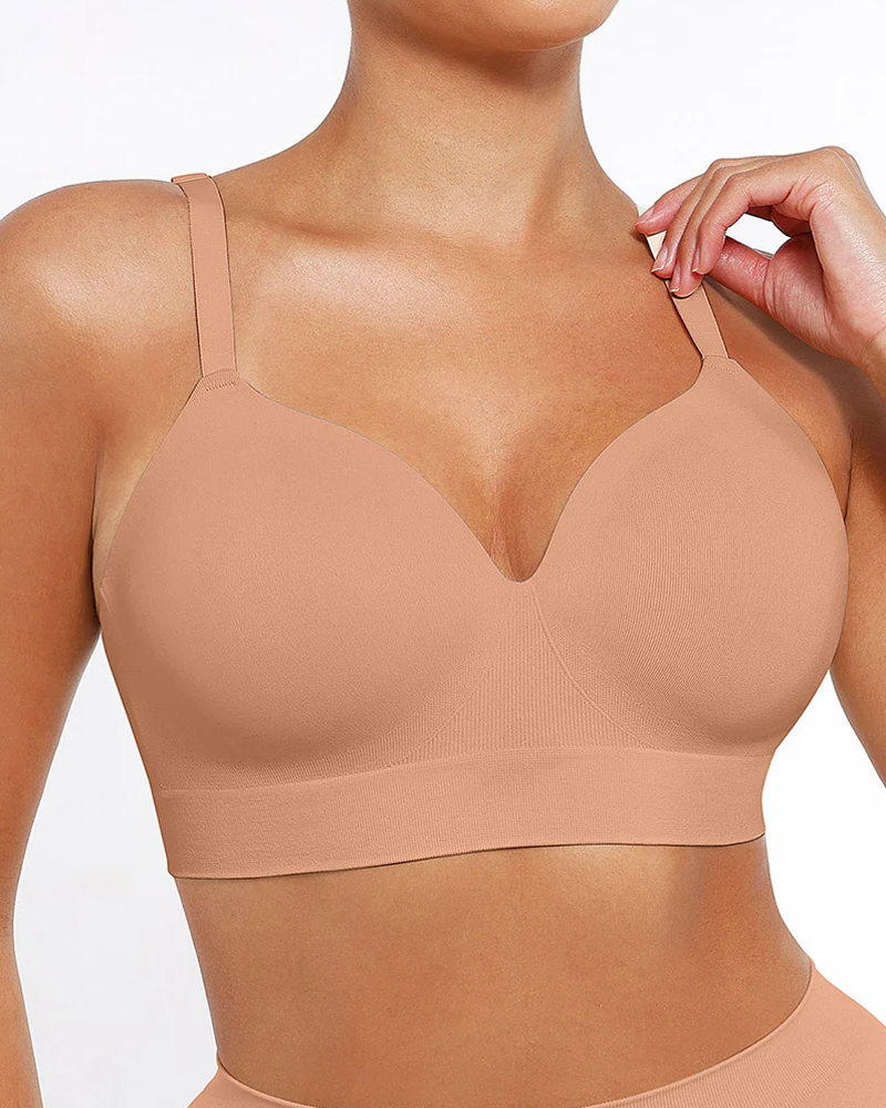 Reggiseno push-up coprente senza arosse e senza cuciture