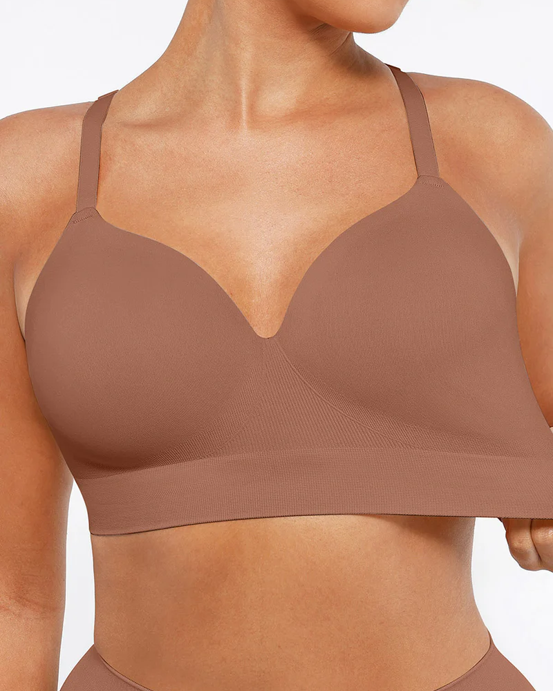 Reggiseno push-up coprente senza arosse e senza cuciture