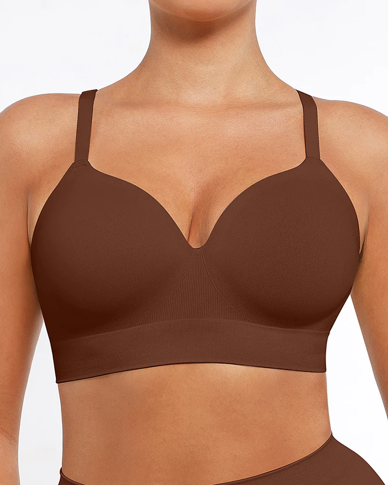 Reggiseno push-up coprente senza arosse e senza cuciture