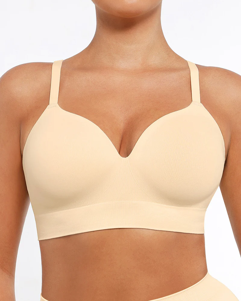 Reggiseno push-up coprente senza arosse e senza cuciture