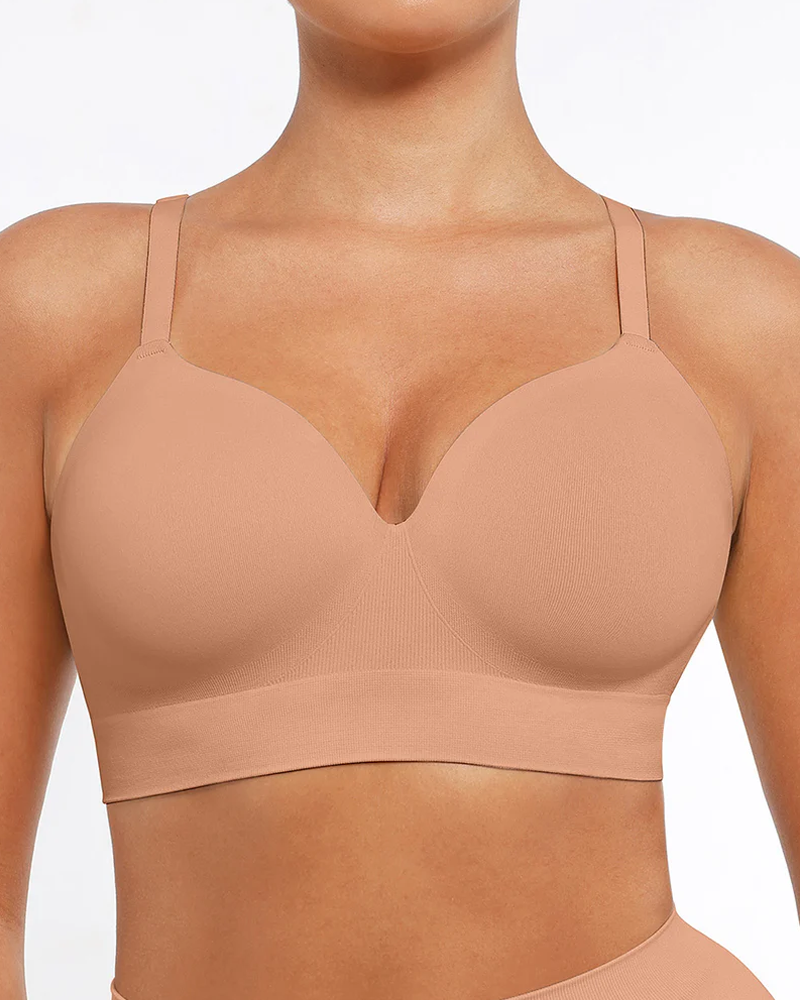 Reggiseno push-up coprente senza arosse e senza cuciture