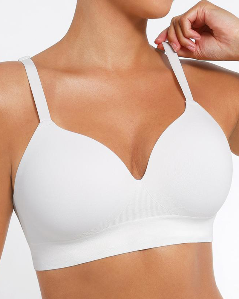 Reggiseno push-up coprente senza arosse e senza cuciture