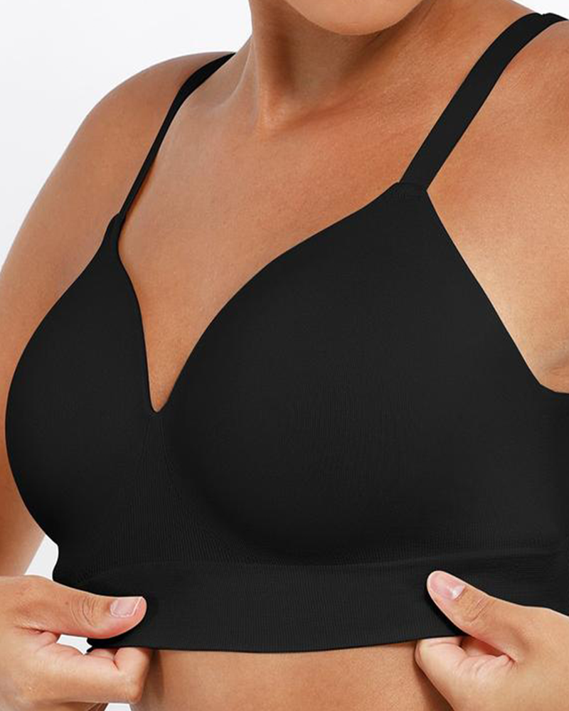 Reggiseno push-up coprente senza arosse e senza cuciture