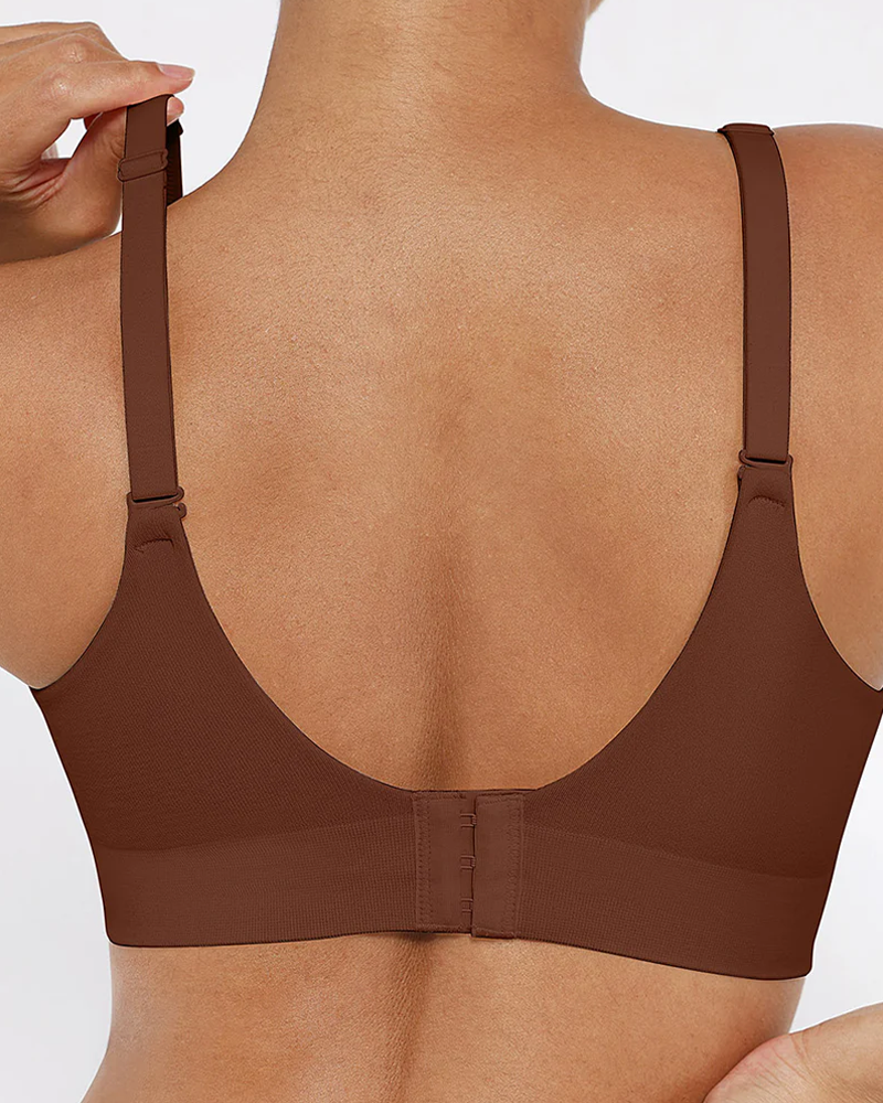 Reggiseno push-up coprente senza arosse e senza cuciture