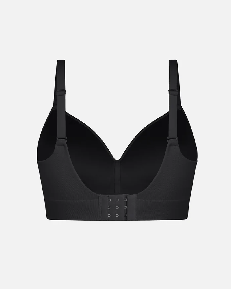 Sujetador push-up cubriente liso sin aros y sin costuras