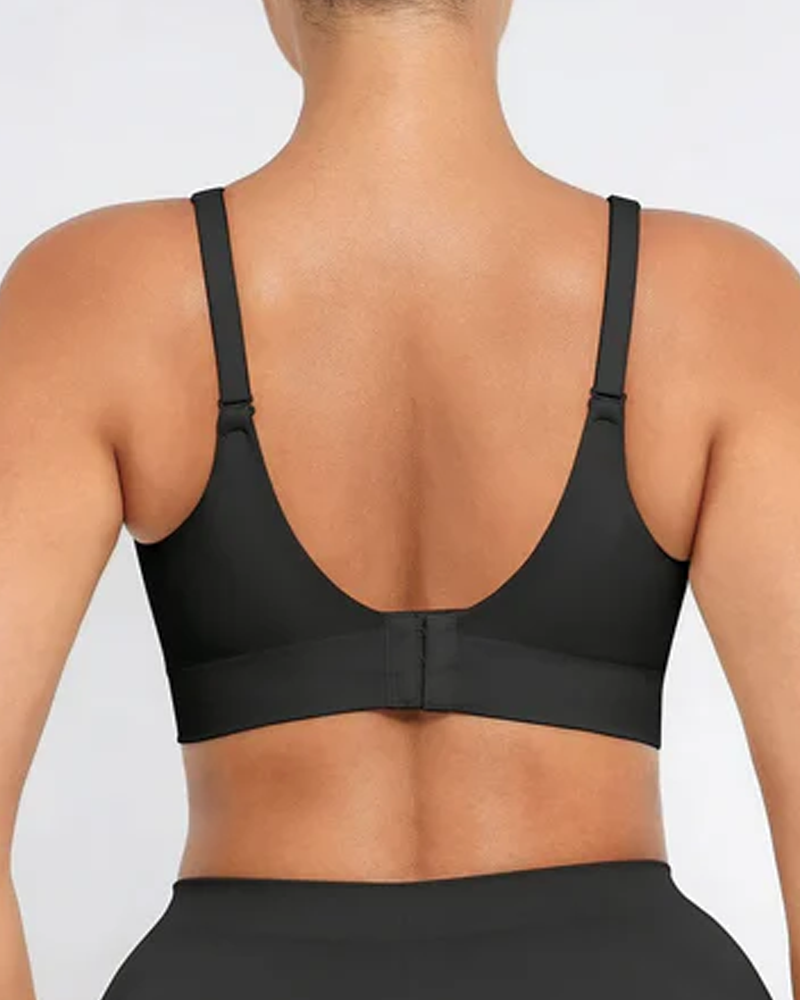 Sujetador push-up cubriente liso sin aros y sin costuras