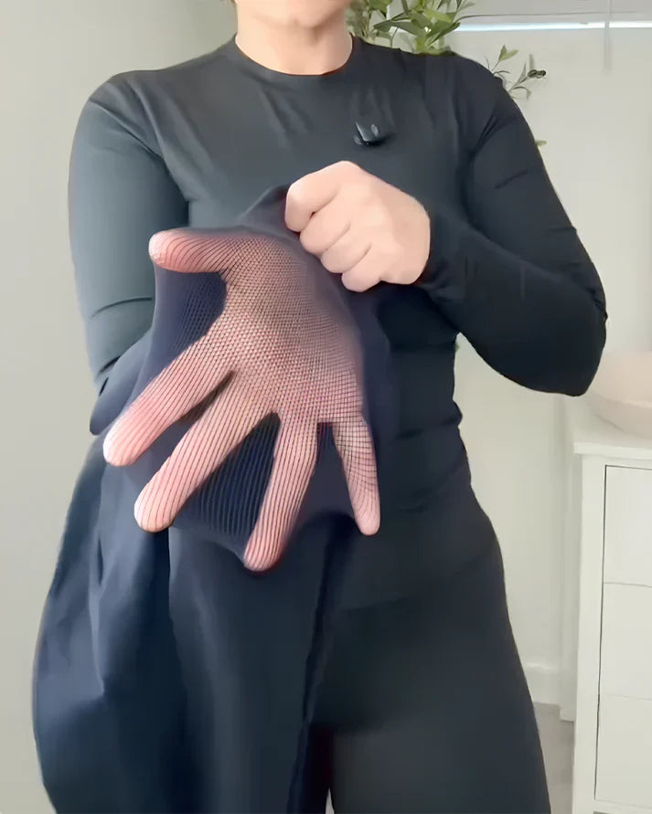 Pantaloni modellanti invisibili da donna in mesh traspirante, a vita alta e con effetto push-up sui fianchi