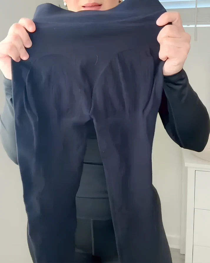 Pantalons moldejadors invisibles de malla transpirables per a dona amb cintura alta i efecte levantahips