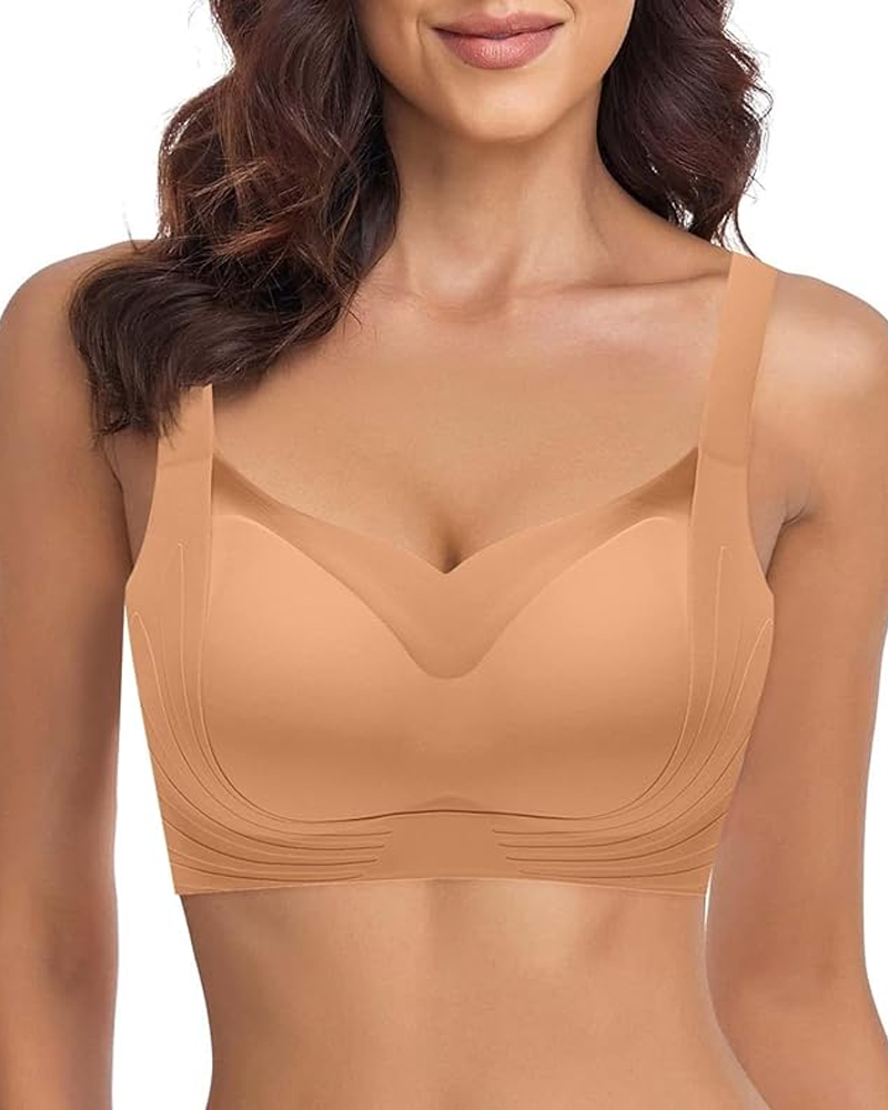 Sømløs push-up-BH med gel, myk og moderne