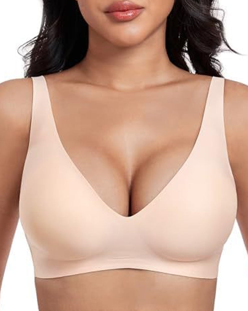 Sutjador push-up escot en V sense aros i sense costures