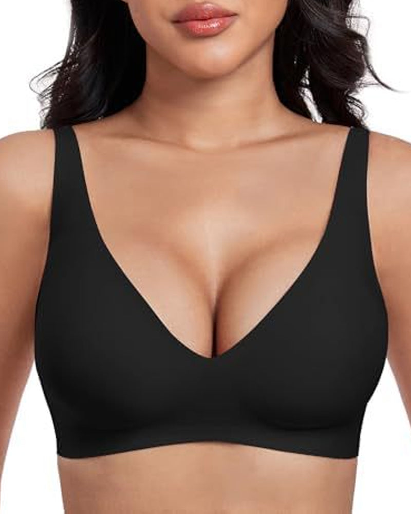 Sutjador push-up escot en V sense aros i sense costures
