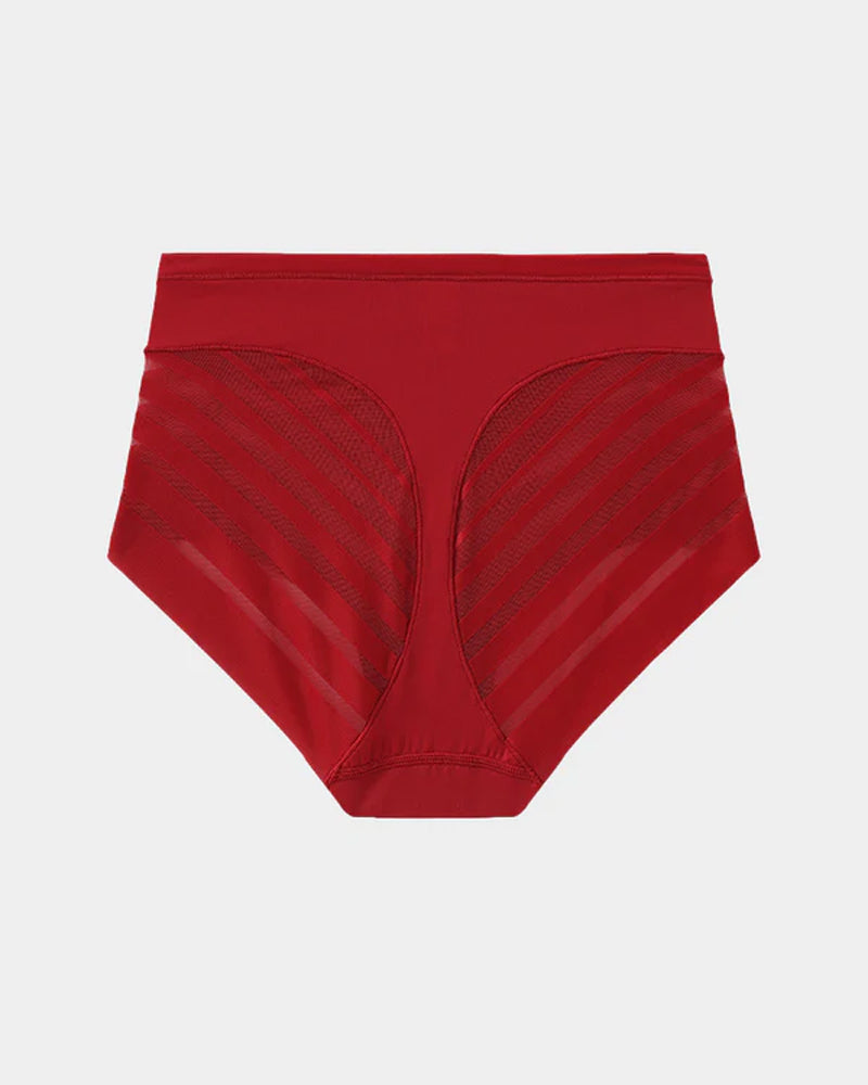Mutandoni modellanti senza cuciture effetto push-up con inserti in tulle