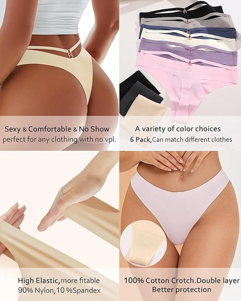 Perizoma sexy traforato senza cuciture, invisibile e traspirante