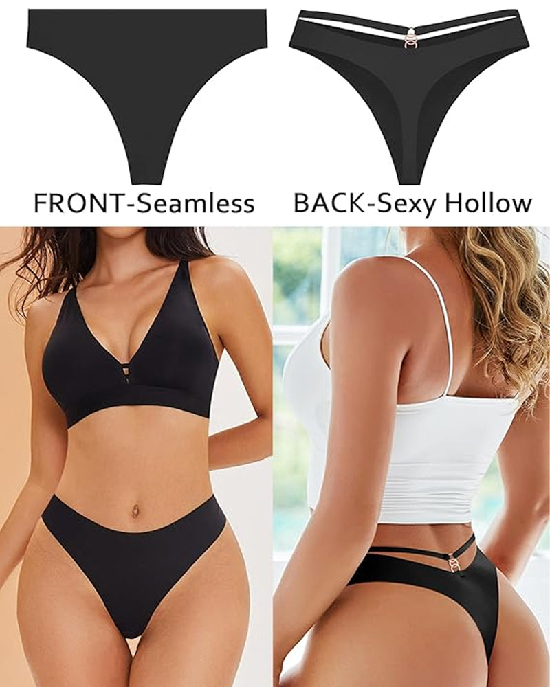 Perizoma sexy traforato senza cuciture, invisibile e traspirante