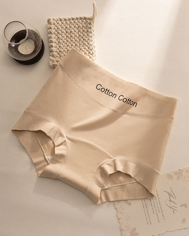 Culotte a vita alta senza cuciture in puro cotone antibatterico