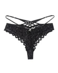 Mutandine sexy in pizzo con incrocio sul retro