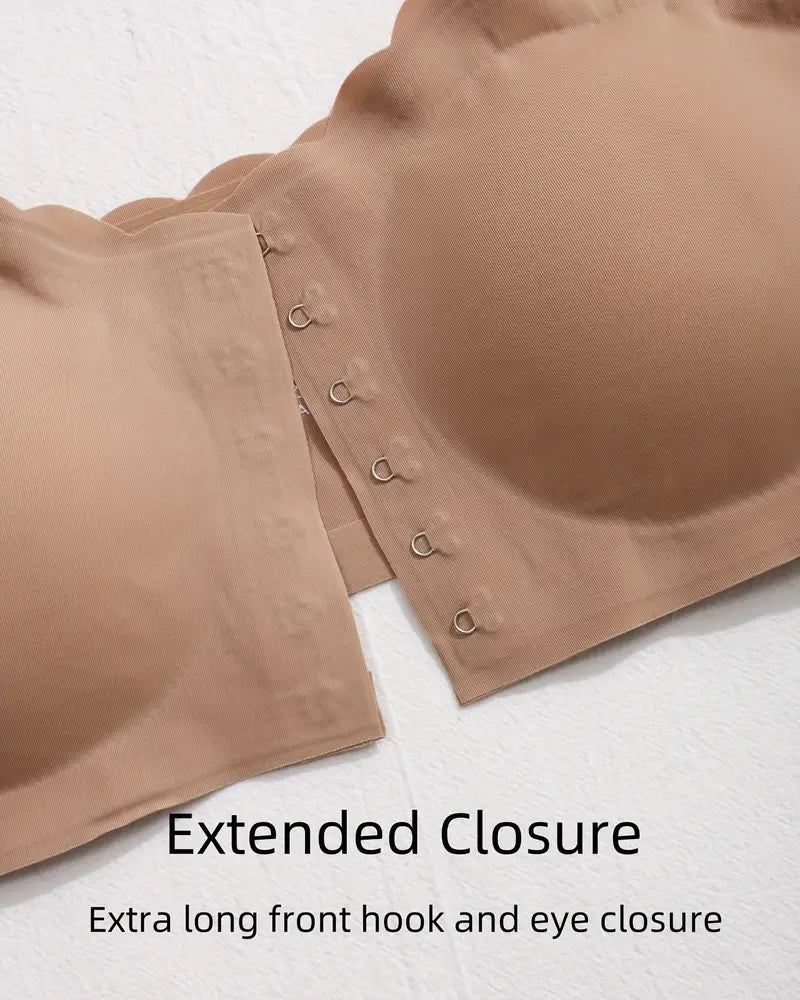 Sostenidor push-up sense tirants ni costures amb tancament frontal