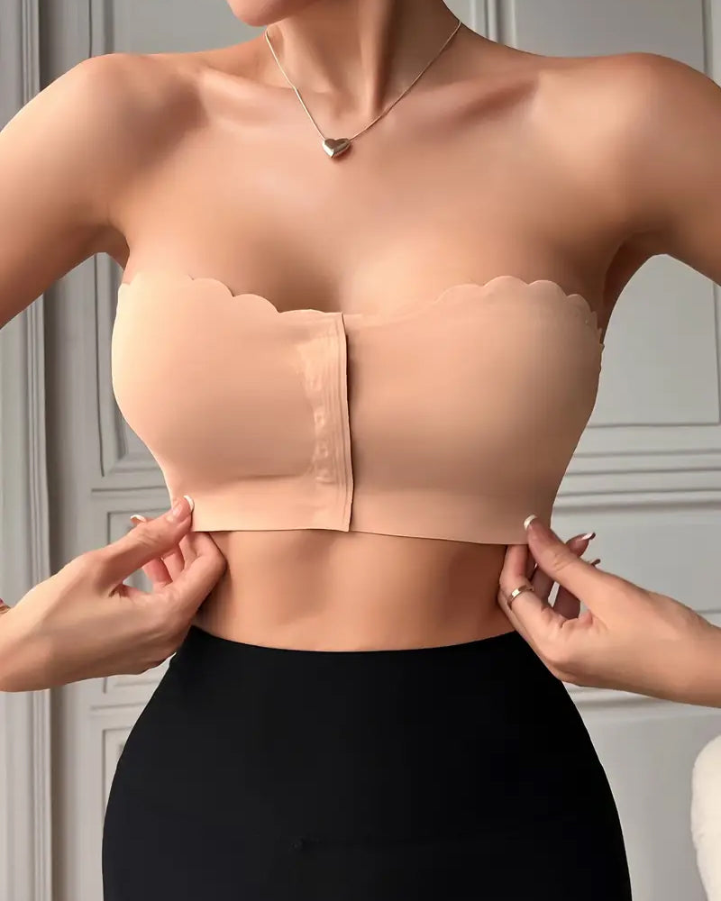 Sostenidor push-up sense tirants ni costures amb tancament frontal