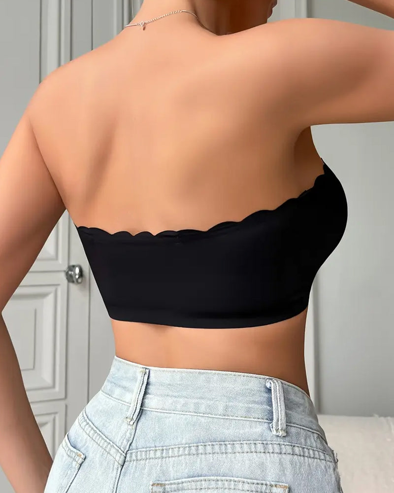 Sostenidor push-up sense tirants ni costures amb tancament frontal