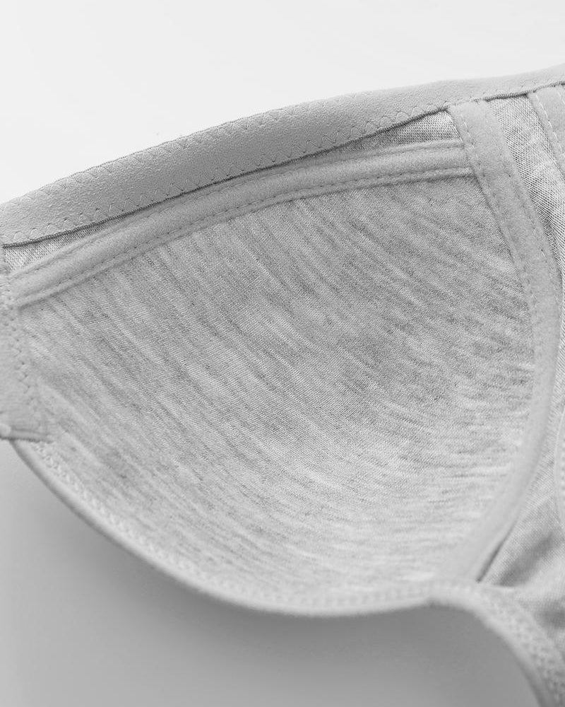 Set di 3 reggiseni push-up senza ferretto con chiusura frontale