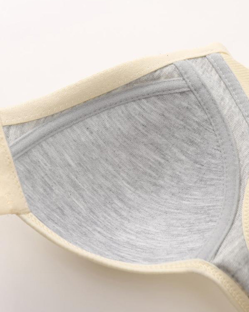 Set di 3 reggiseni push-up senza ferretto con chiusura frontale