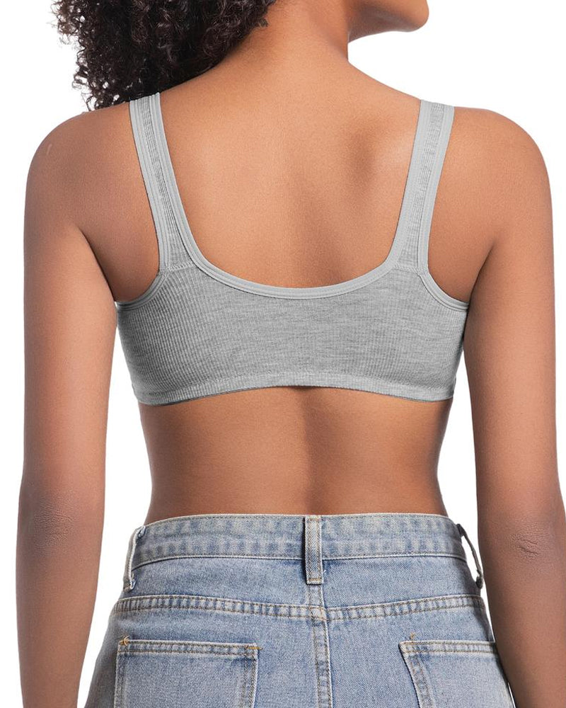 Set di 3 reggiseni push-up senza ferretto con chiusura frontale