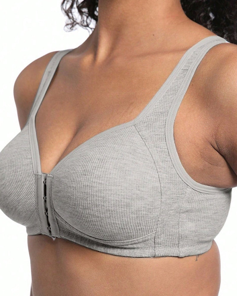 Set di 3 reggiseni push-up senza ferretto con chiusura frontale
