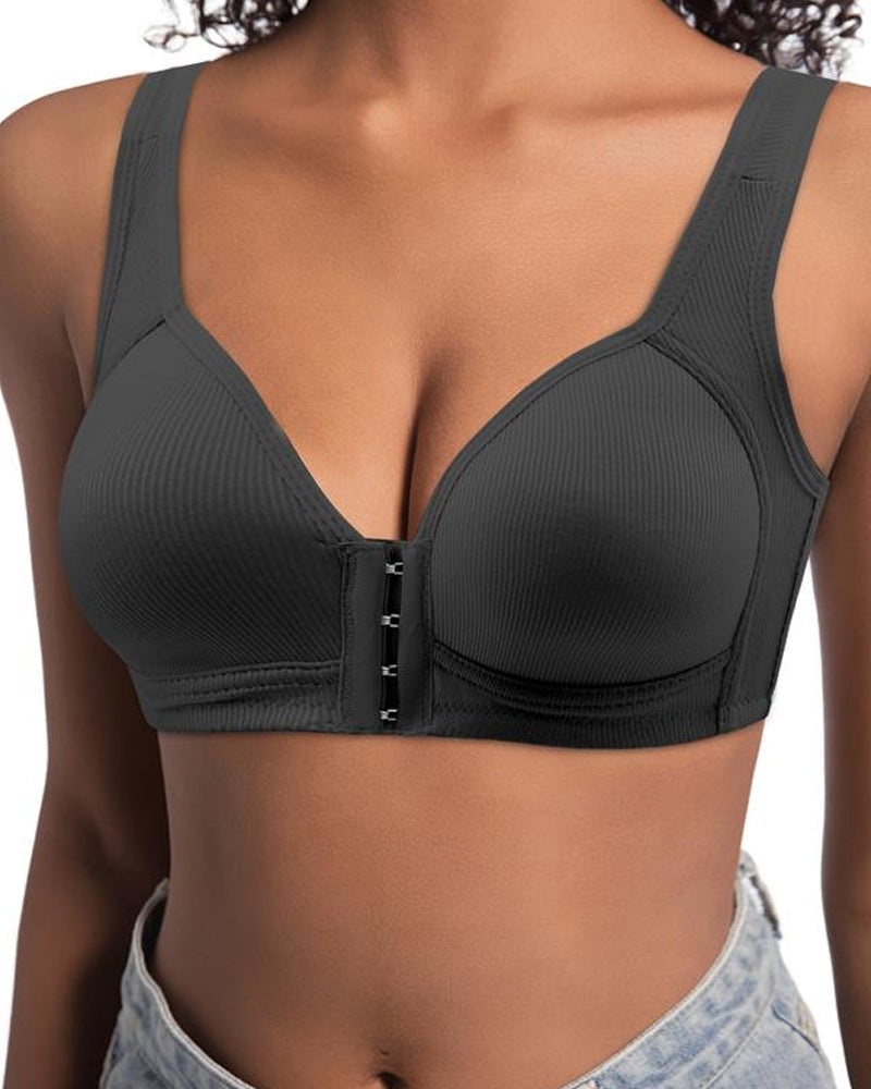 Set di 3 reggiseni push-up senza ferretto con chiusura frontale