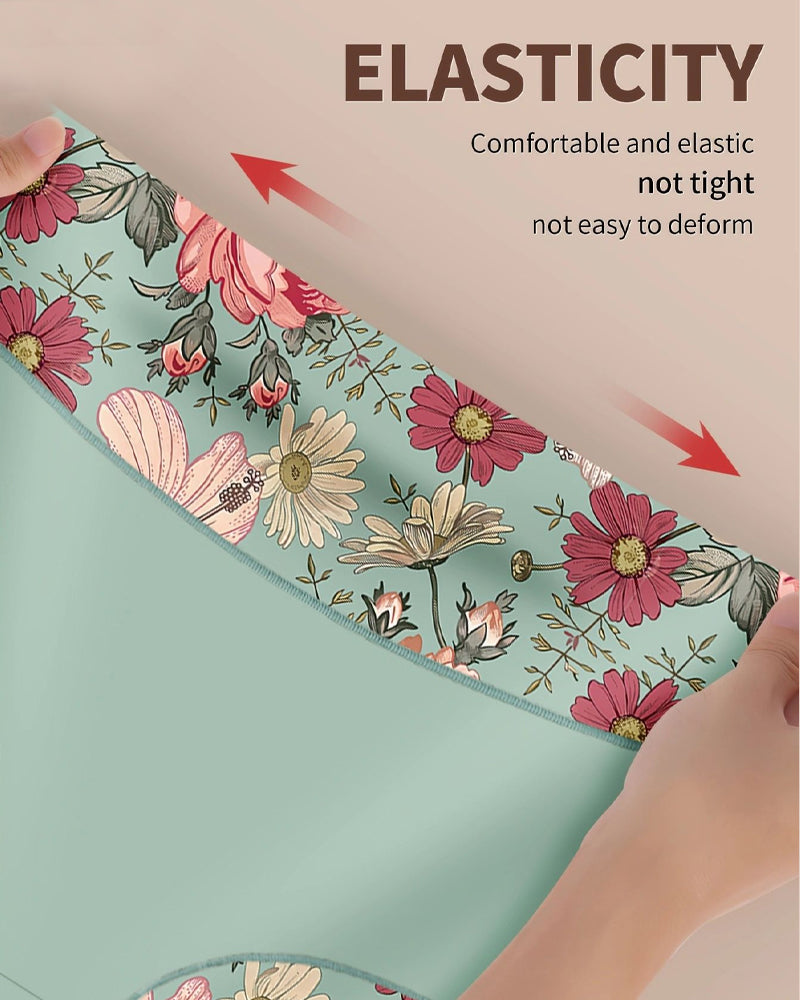 Braguita moldeadora de cintura alta con estampado floral