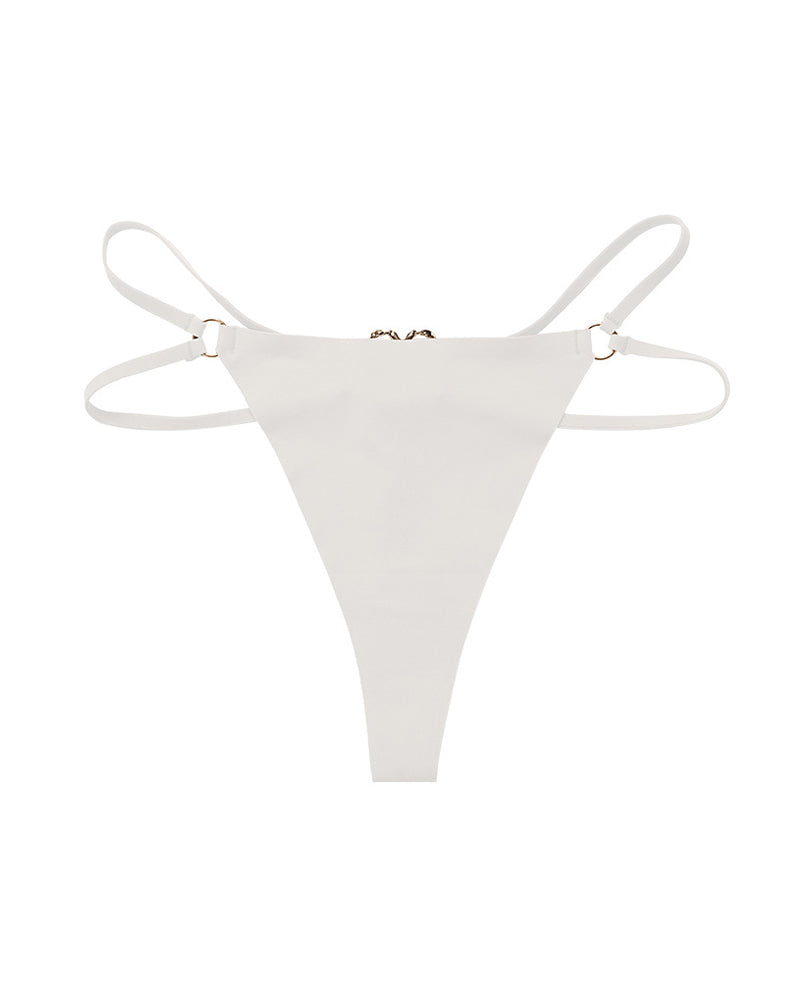 Braguita sexy sense costures amb doble tira i anell de cor