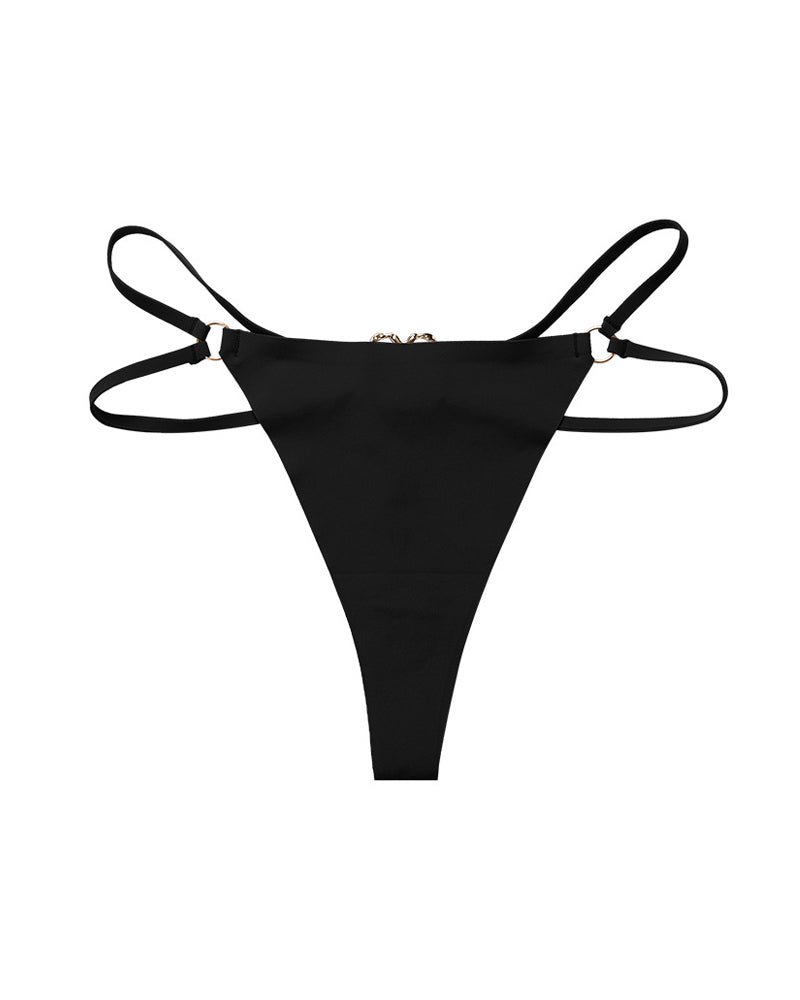 Braguita sexy sense costures amb doble tira i anell de cor