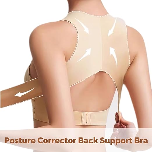 Sujetador push-up corrector de postura con cierre delantero
