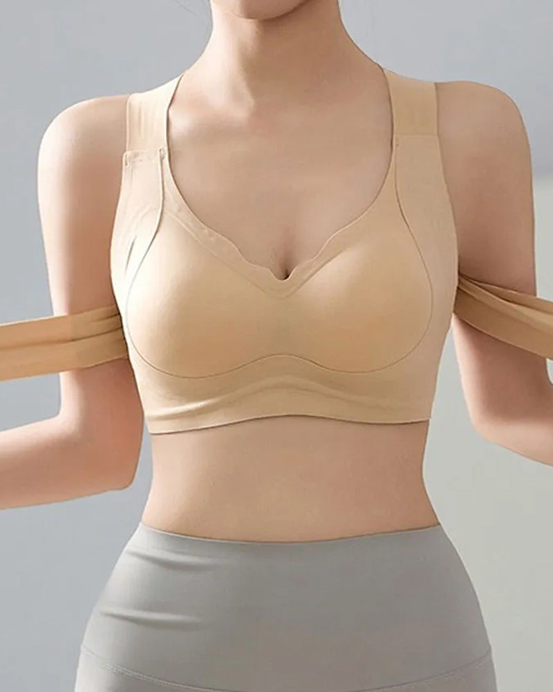 Sujetador push-up corrector de postura con cierre delantero
