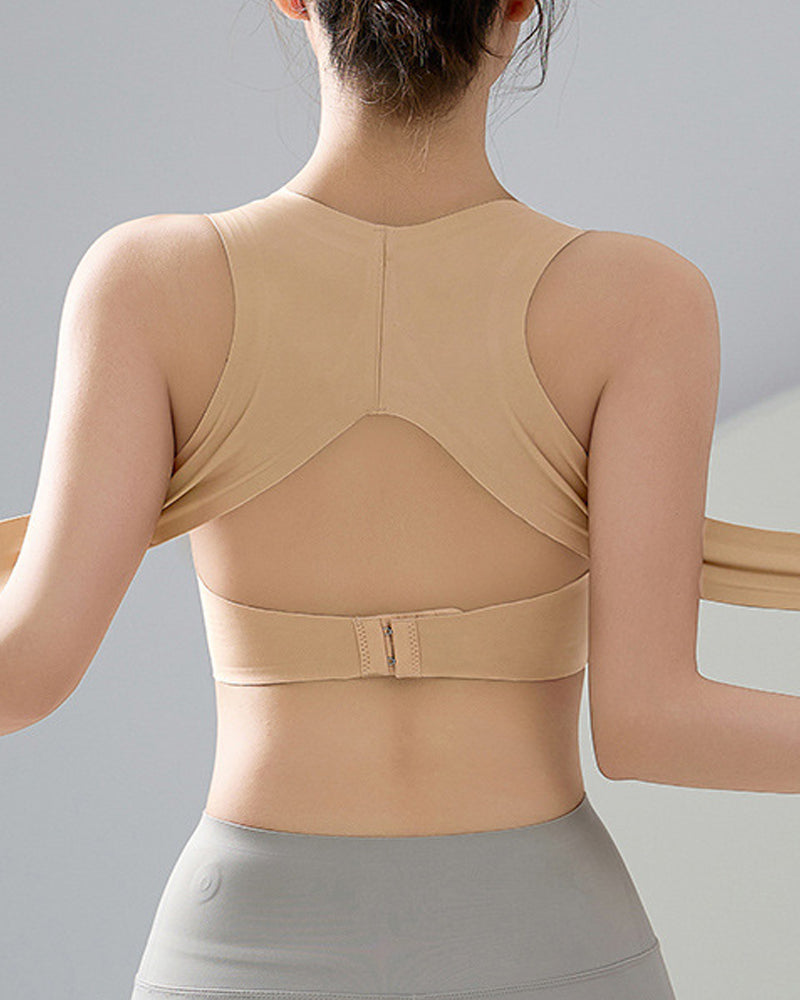 Sujetador push-up corrector de postura con cierre delantero