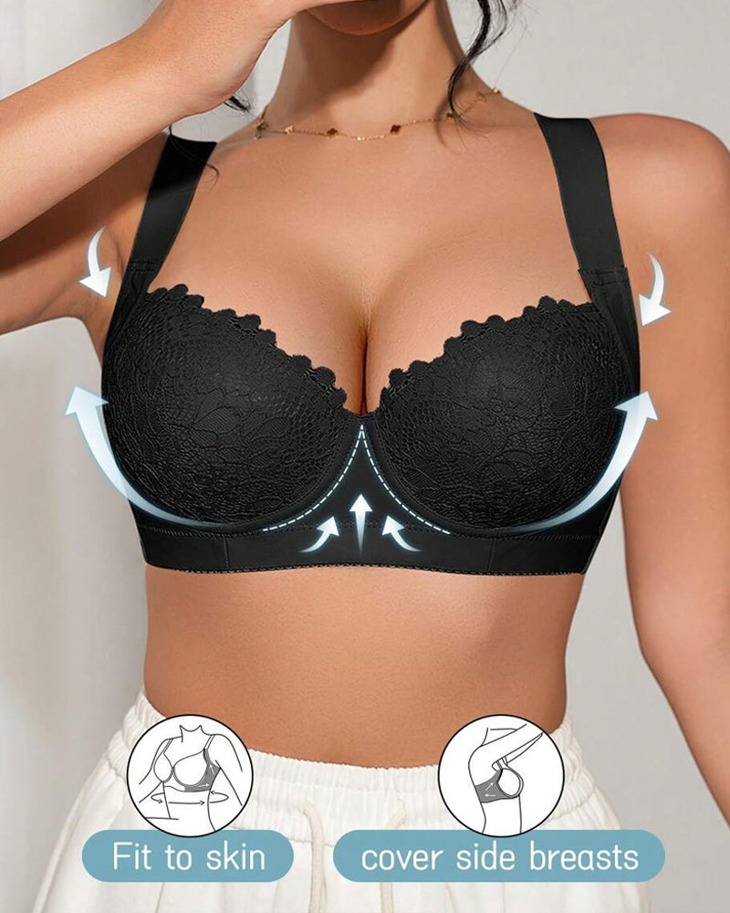 Sujetador push-up de confort de encaje con aros
