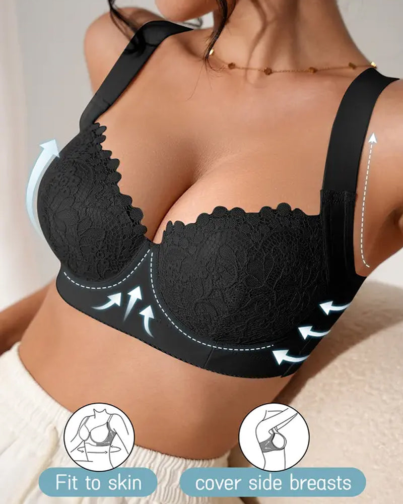 Sujetador push-up de confort de encaje con aros