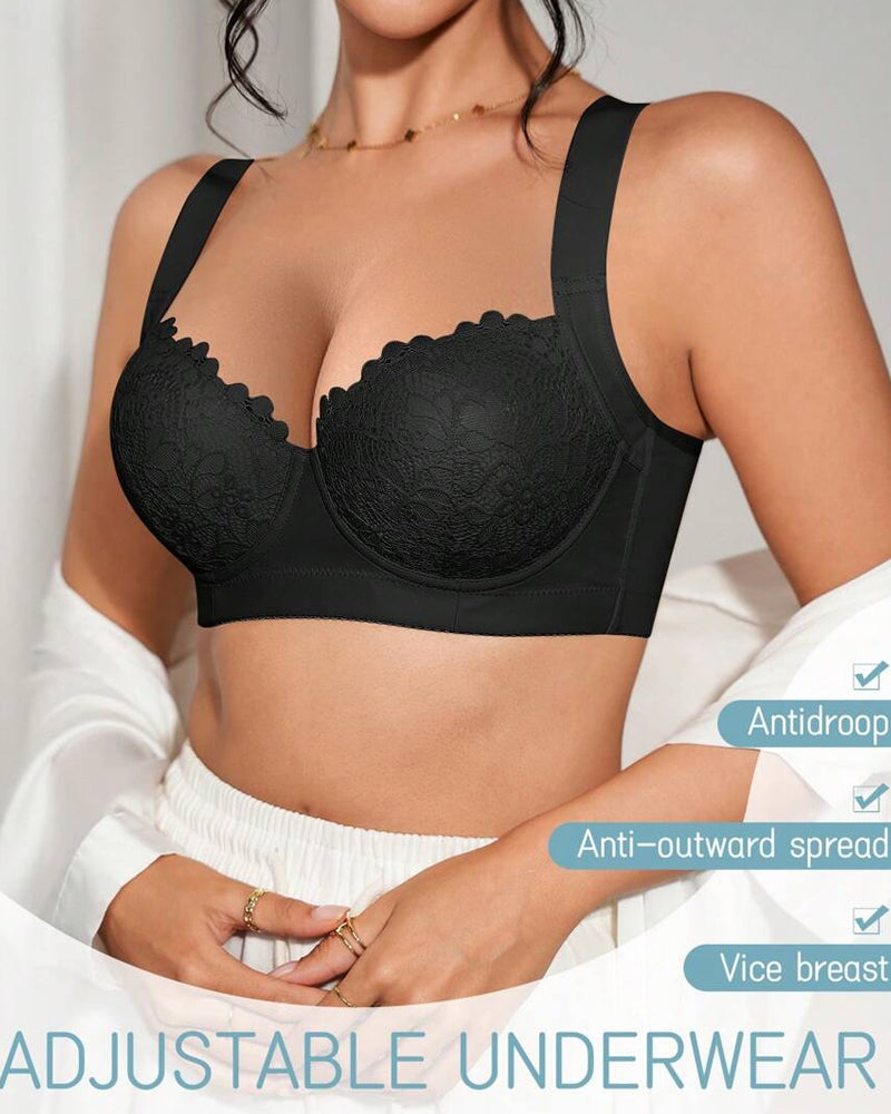 Sujetador push-up de confort de encaje con aros