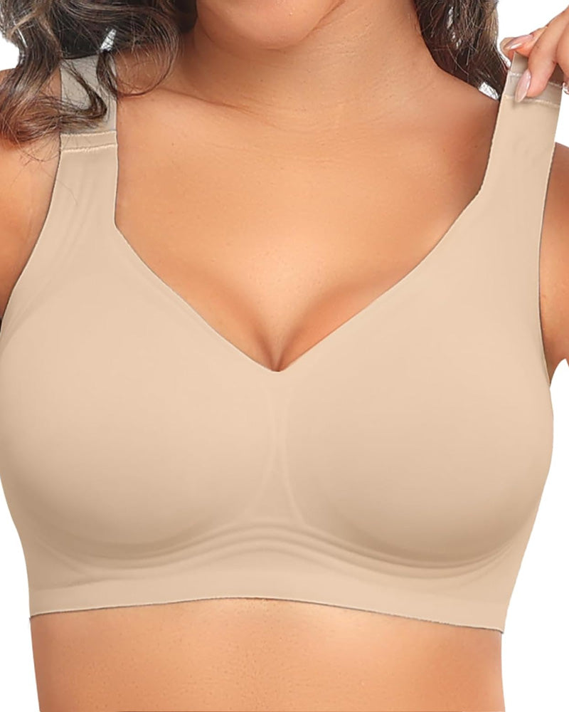 Reggiseno coprente senza ferretto con effetto push-up